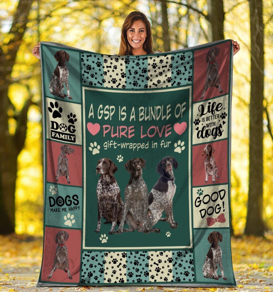 A German Shorthaired Pointer Is A Bundle Of Pure Love Fleece Blanket