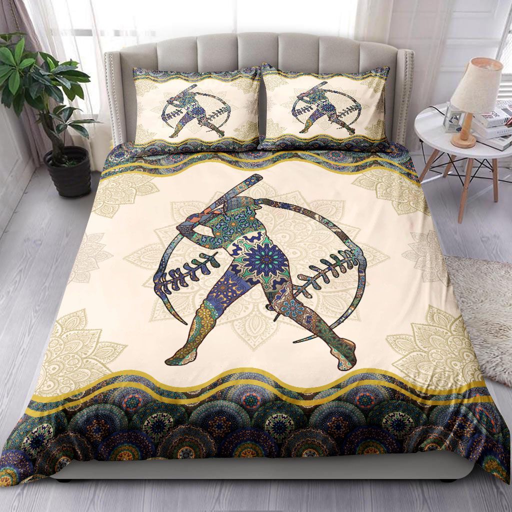 A Girl Loves Softball Bedding Set
