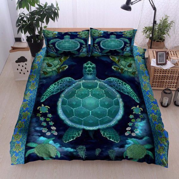 A Green Turtle Bedding Set