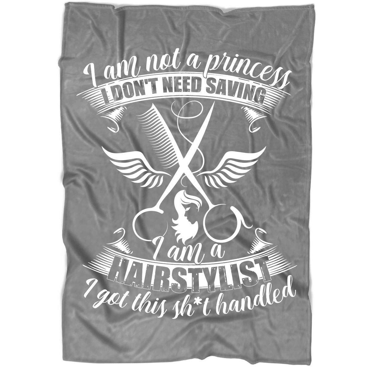 A Hairstylist Sherpa Fleece Blanket