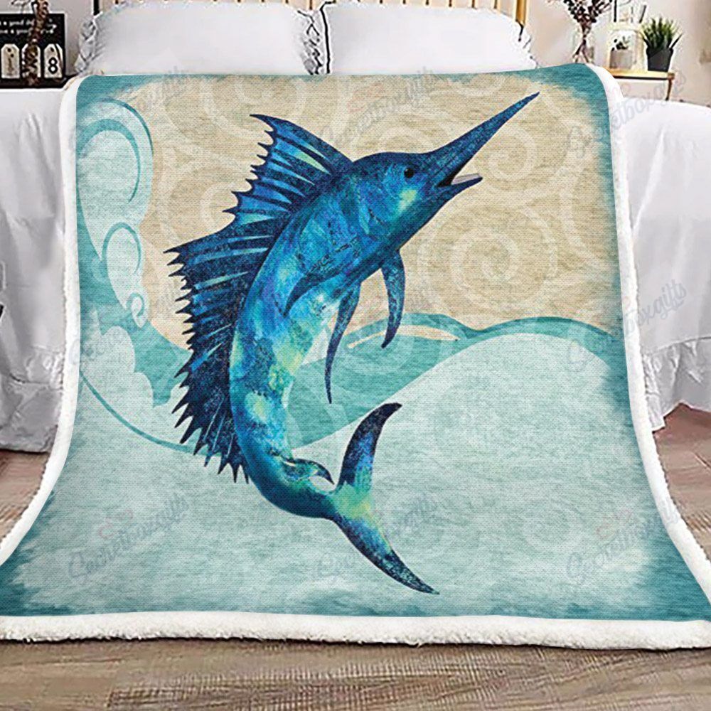 A Hippocampus Fleece Blanket