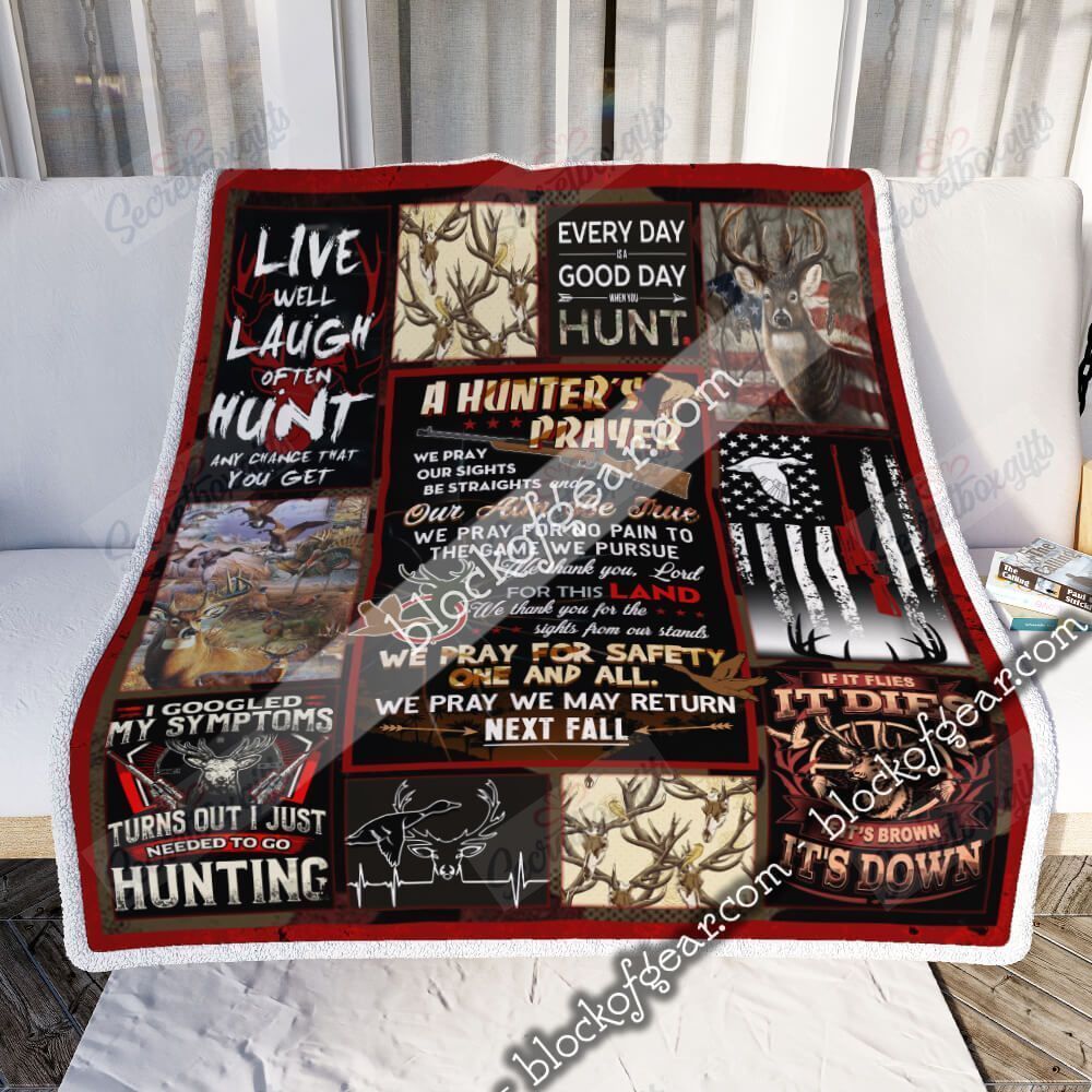 A Hunters Prayer Hunting Fleece Blanket