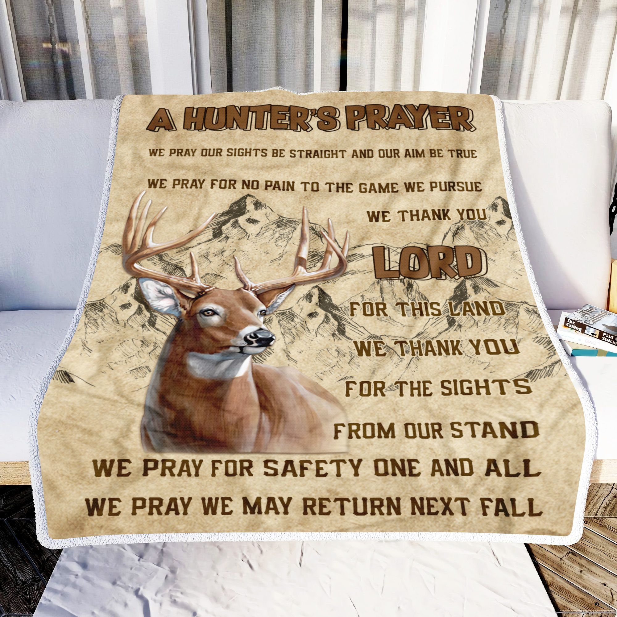 A Hunting Prayer Fleece Blanket