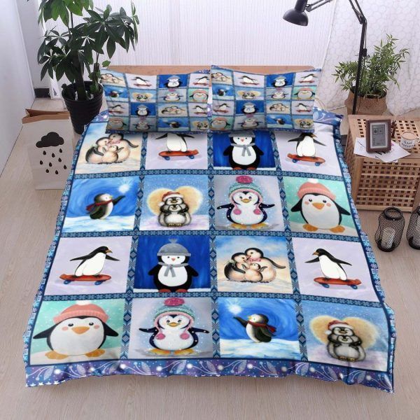 A Life Of Cute Penguin Bedding Set