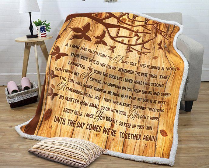 A Limb Has Fallen From Our Family Tree Sherpa Fleece Blanket