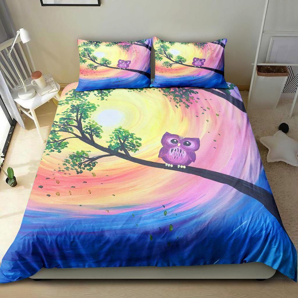 A Little Cat And Moon Bedding Set