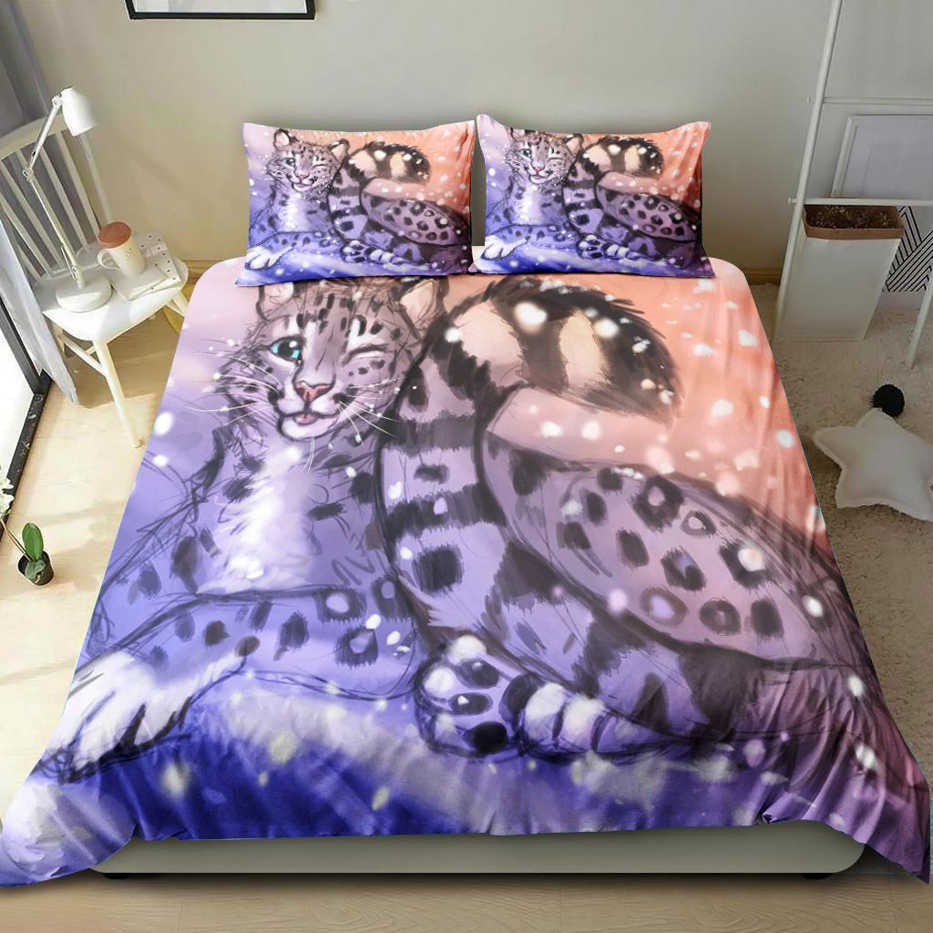 A Lovey Panther In Snow Bedding Set