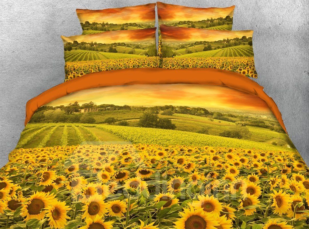 A Mass Of Golden SunflowersGS Bedding Set
