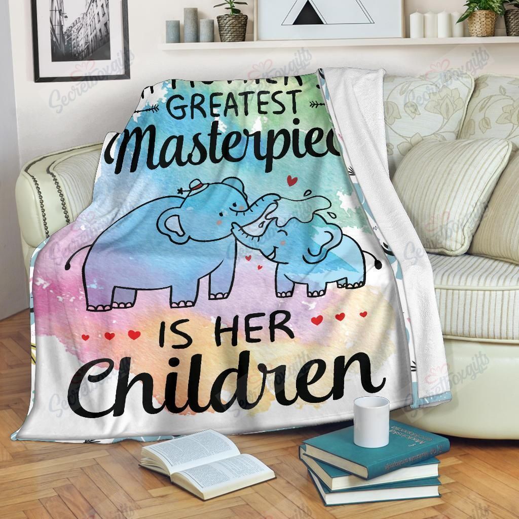 A Mother’s Masterpiece Is Children Fleece Blanket