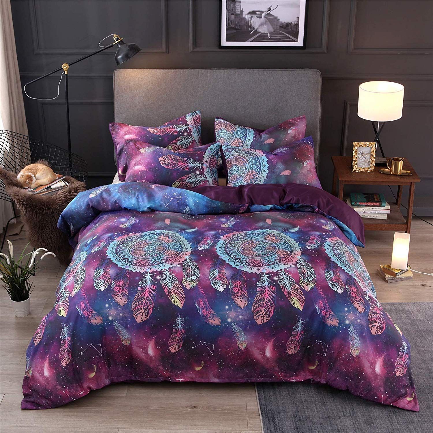 A Nice Night Galaxy Dreamcatcher Bedding Set