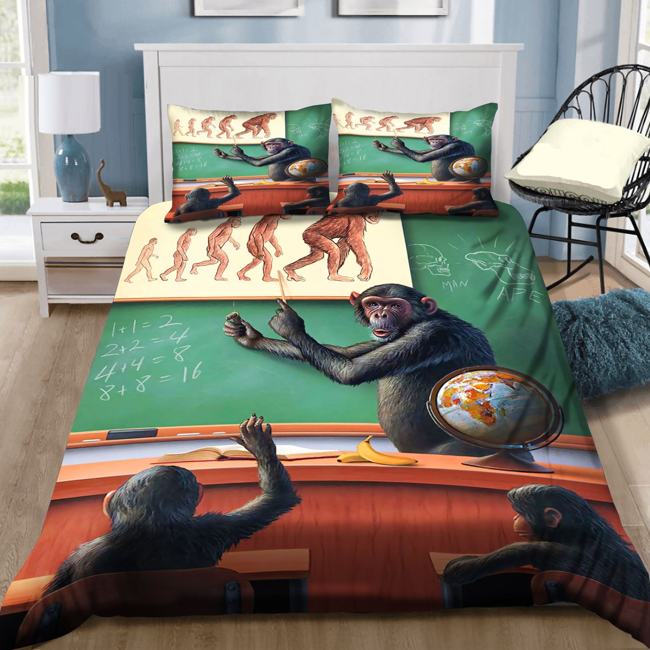 A Specious Origin Monkey Bedding Set