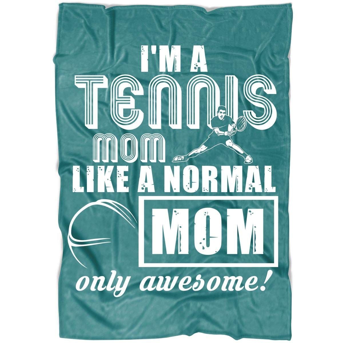 A Tennis Mom Sherpa Fleece Blanket