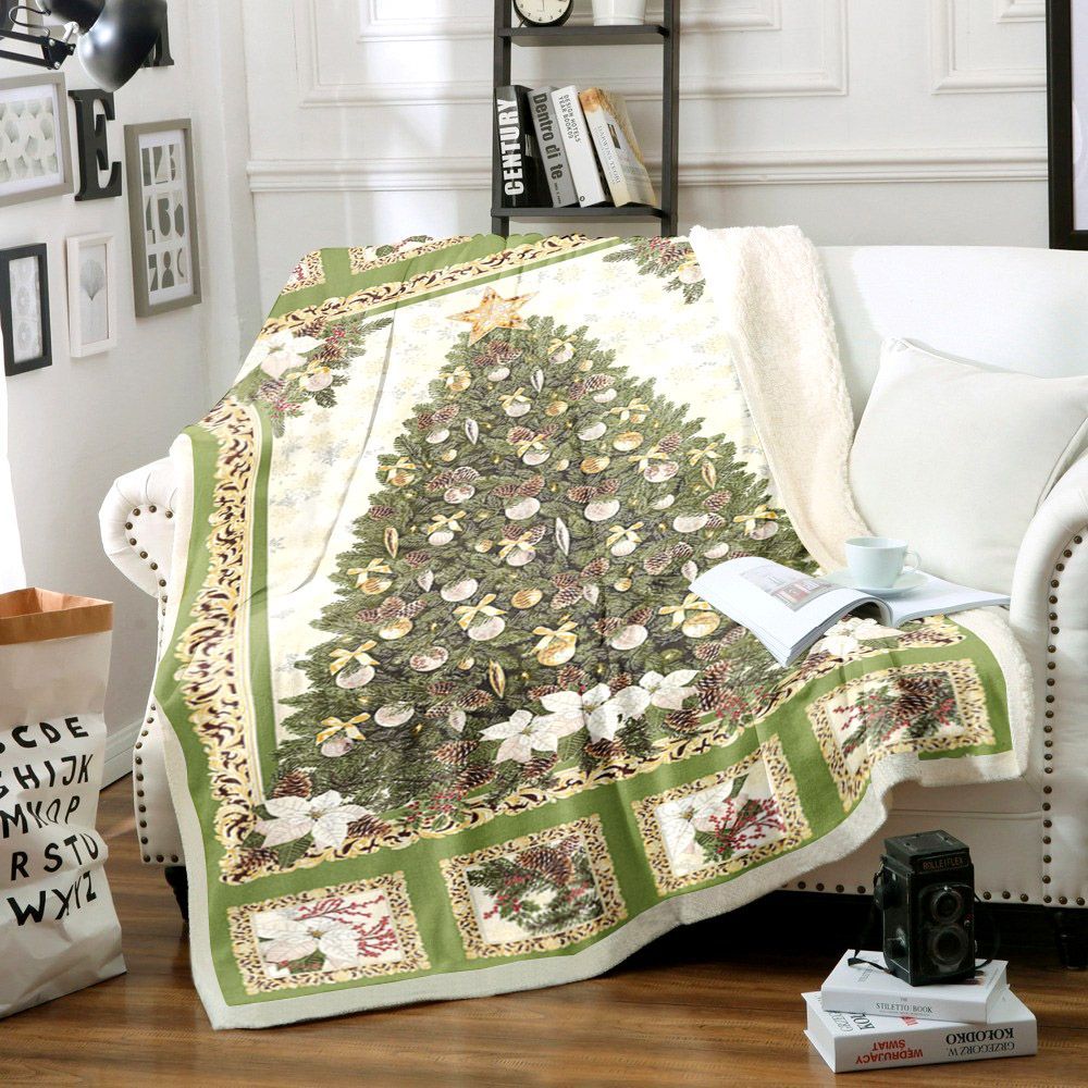 A Very Merry Christmas Sherpa Fleece Blanket