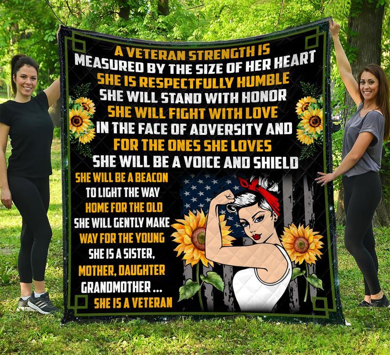 A Veteran Strength Quilt Blanket DHC1402915TD