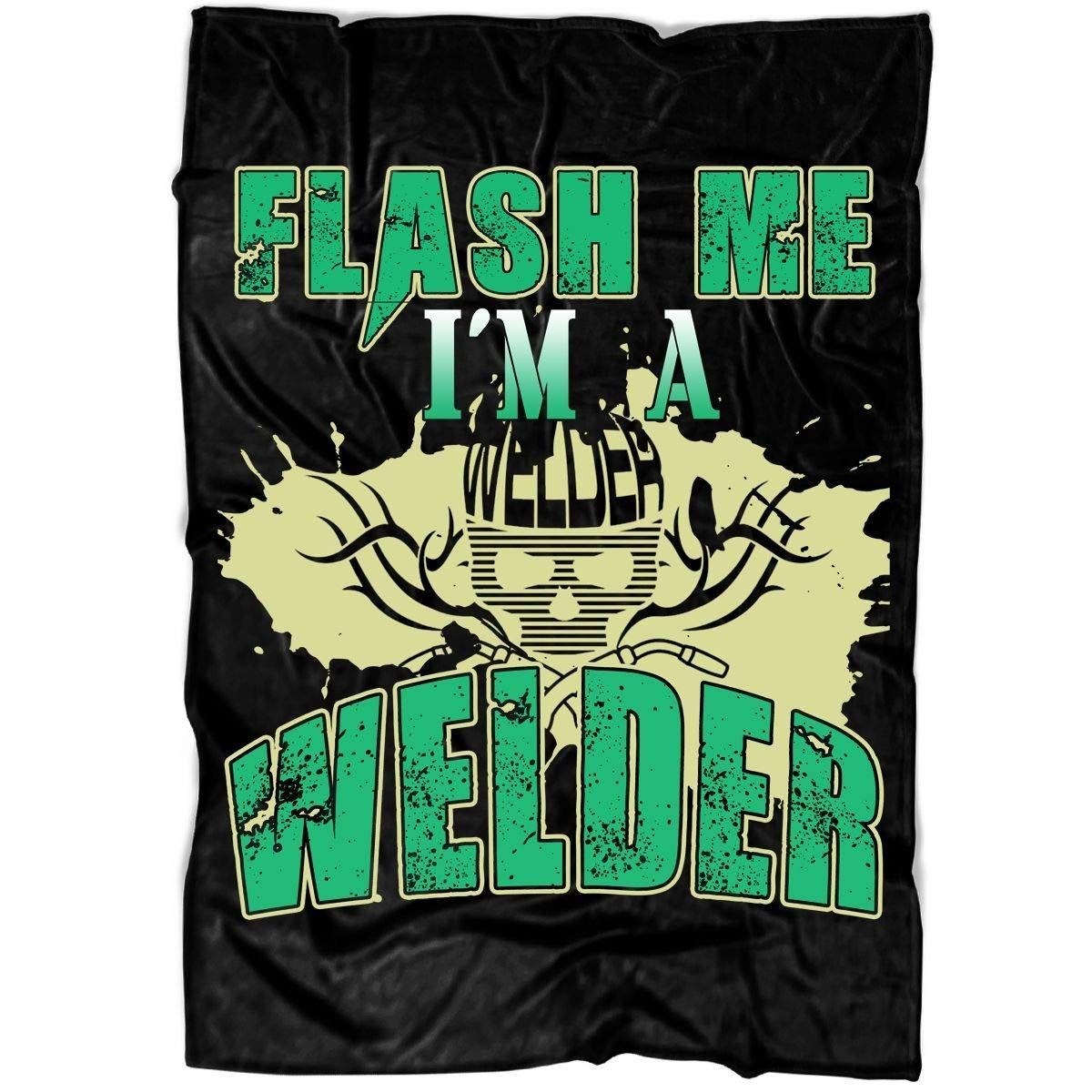 A Welder Sherpa Fleece Blanket