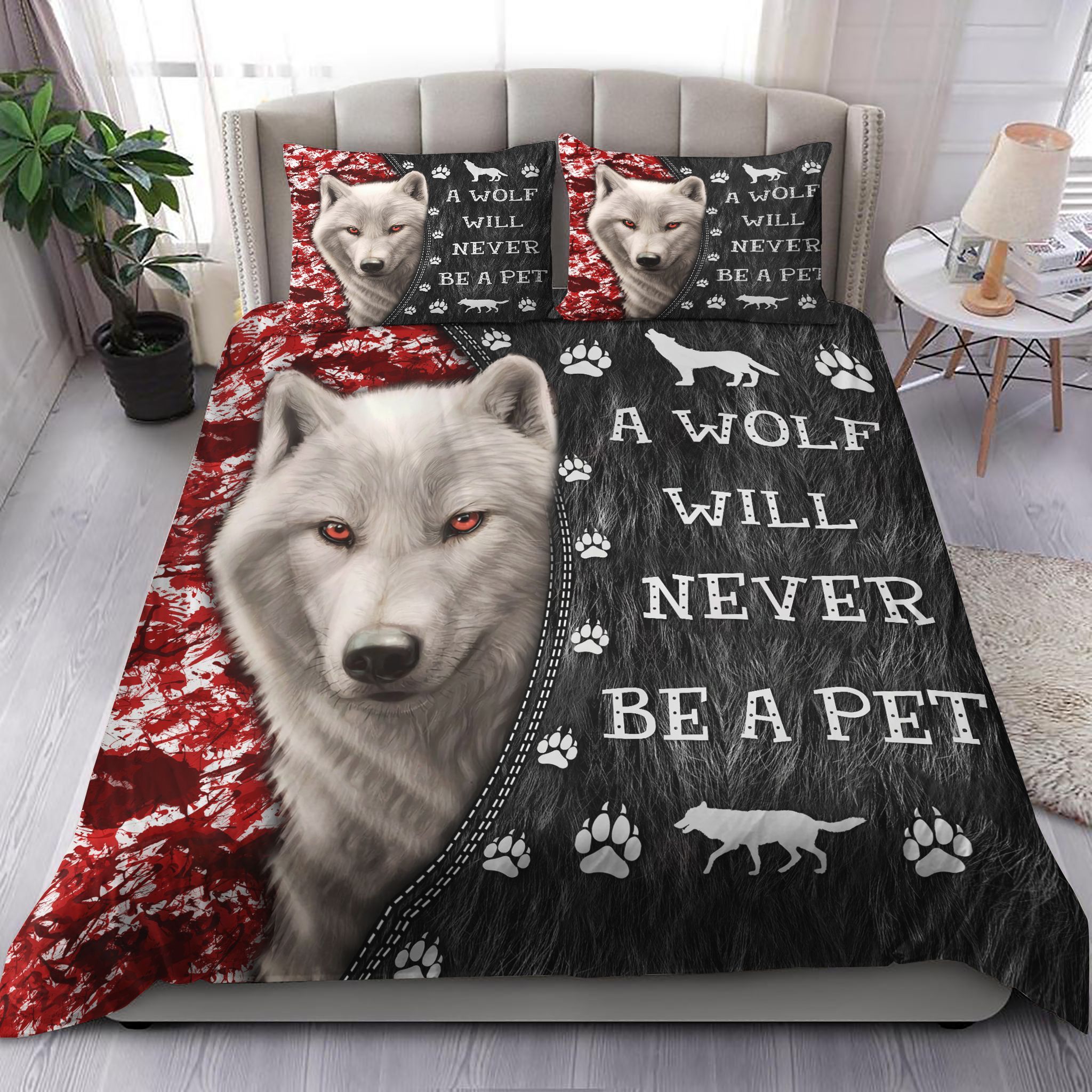 A Wolf Will Never Be A Pet Bedding Set