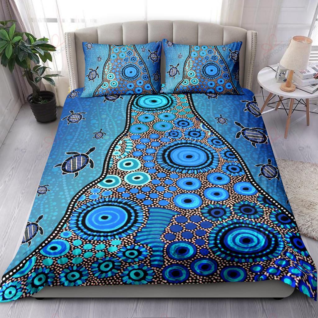 Aboriginal Art Sea Turtles Bedding Set