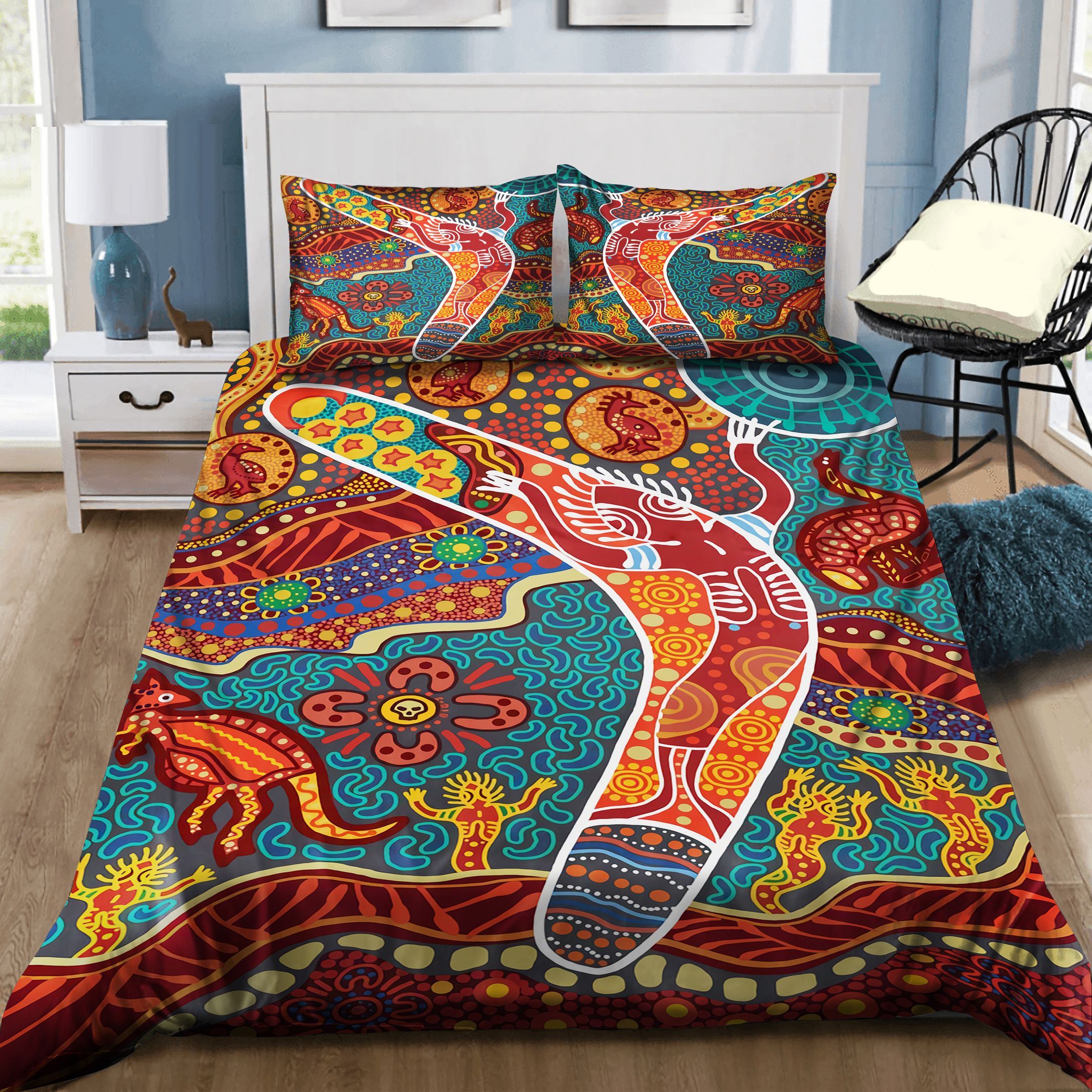 Aboriginal Australia Lizard Bedding Set