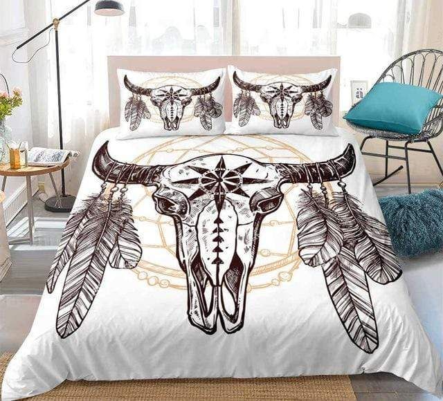 Aboriginal Sheep Head Mandala Bedding Set