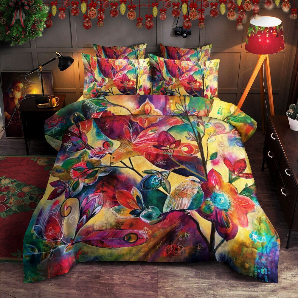 Abstract Bird Colour Bedding Set