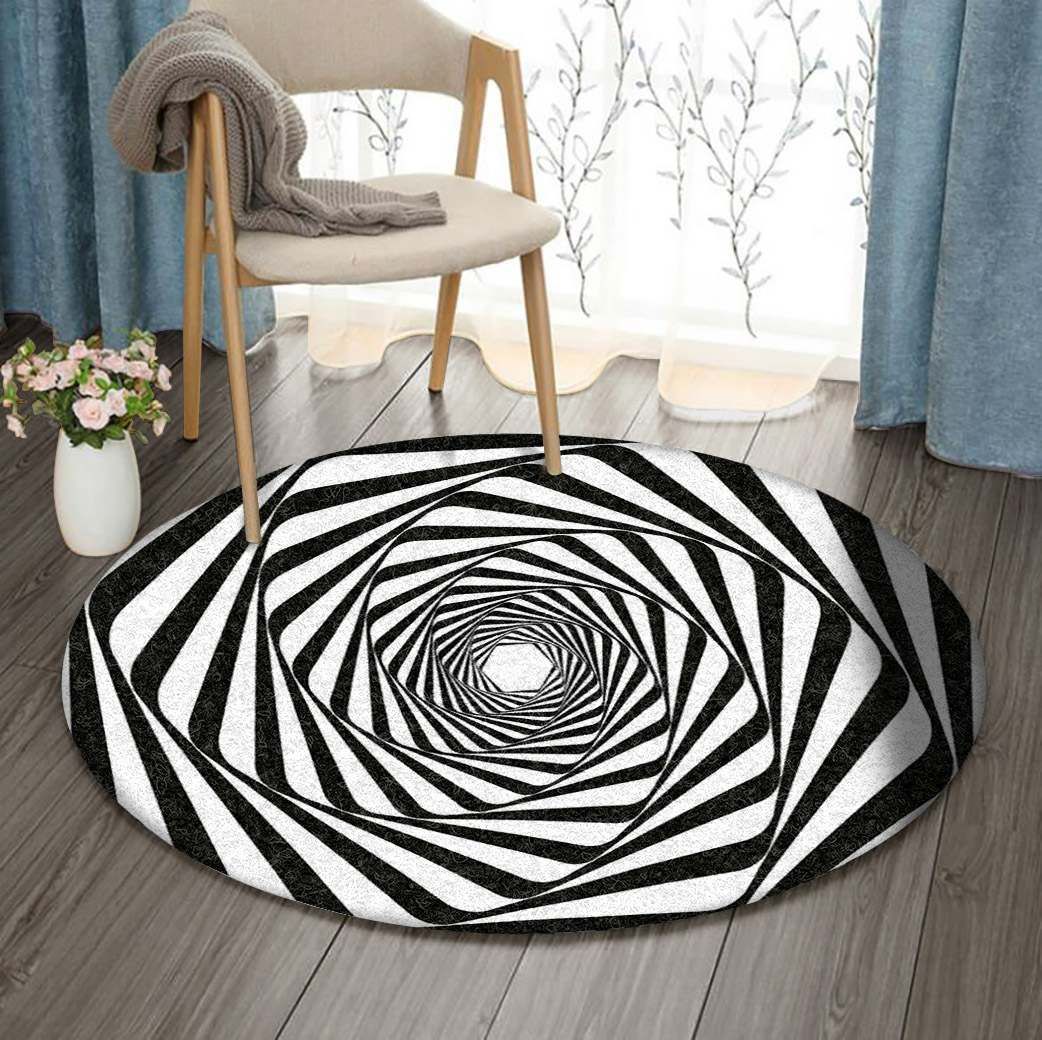 Abstract Round Carpet