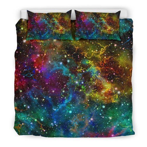 Abstract Colorful Galaxy Space Bedding Set