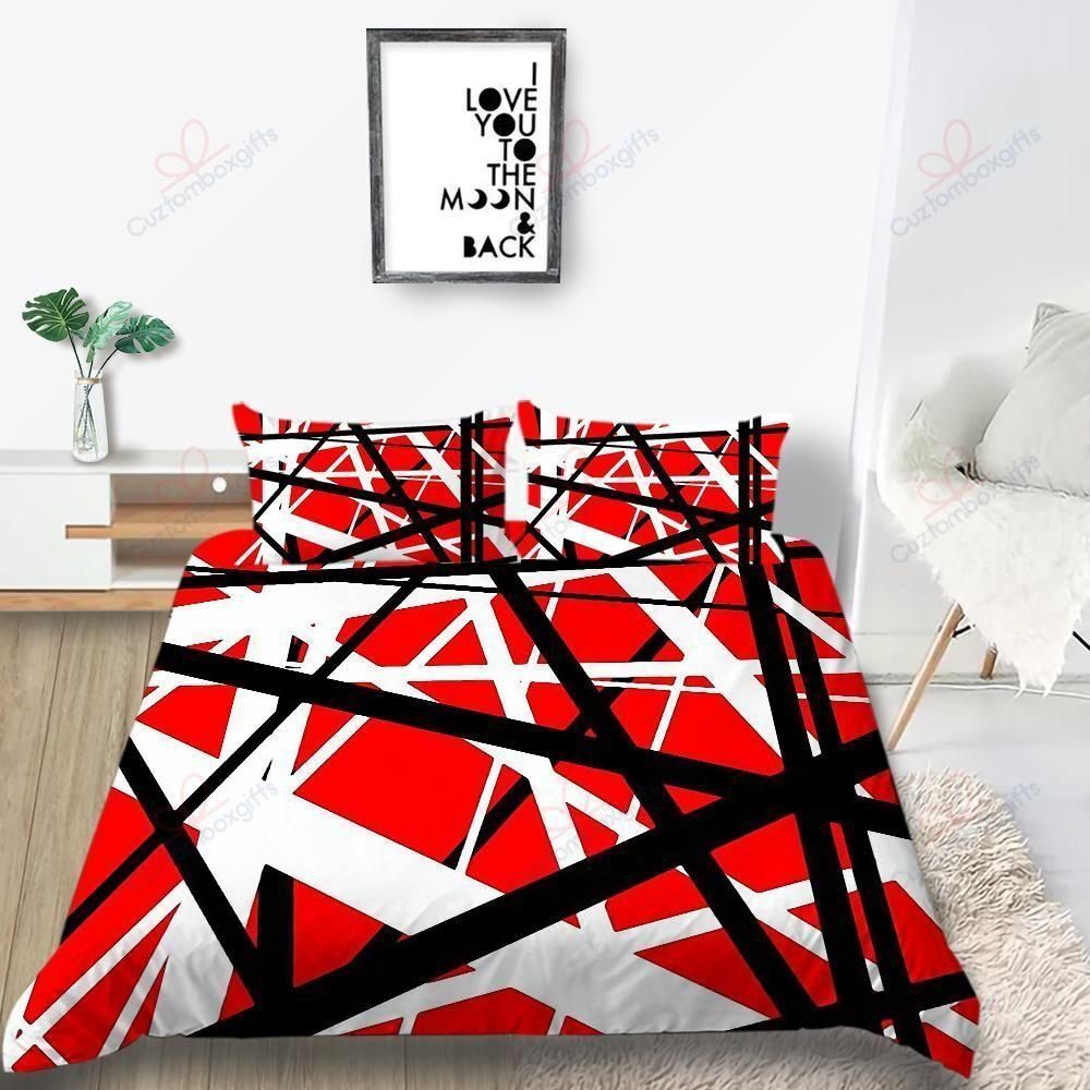 Abstract Line Printed Bedding Set