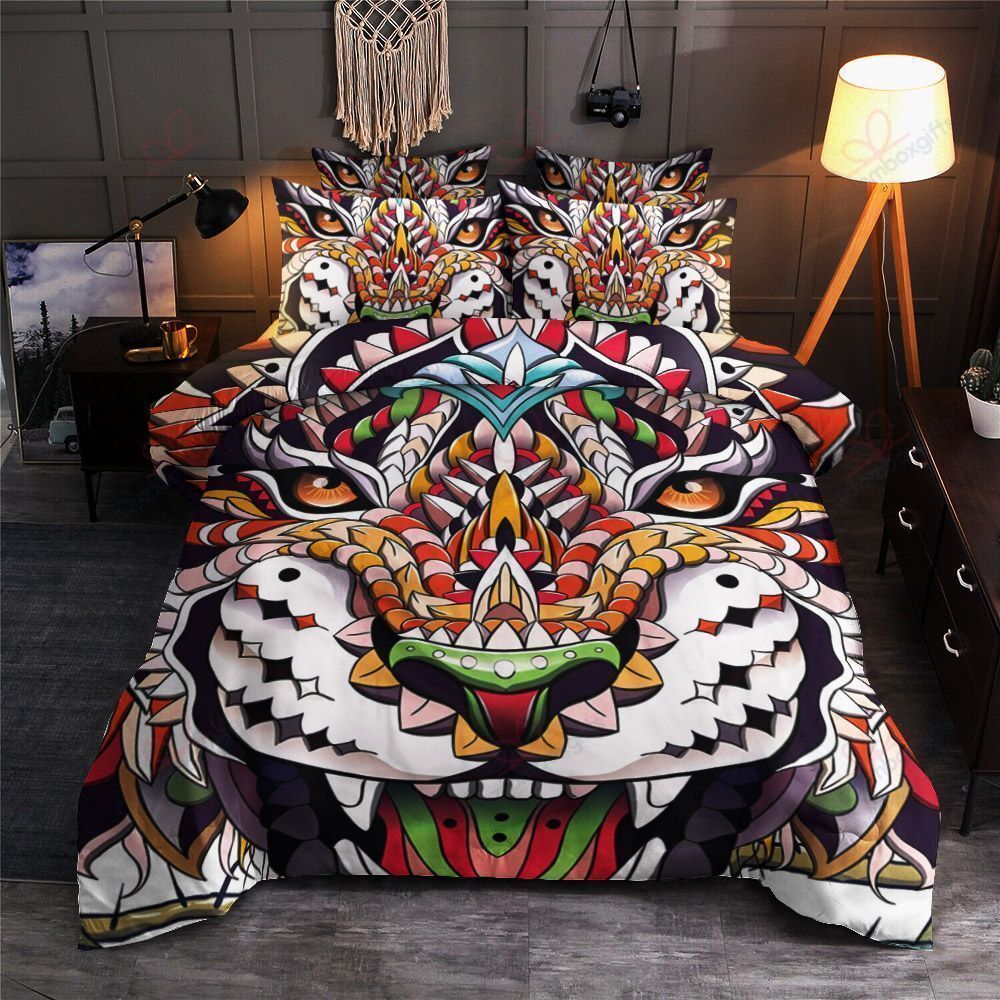 Abstract Lion Bedding Set