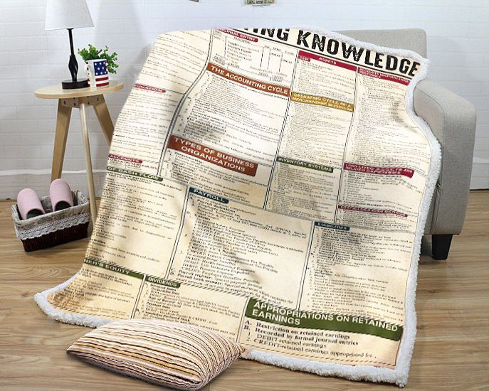 Accounting Knowledge For Accountant Sherpa Fleece Blanket