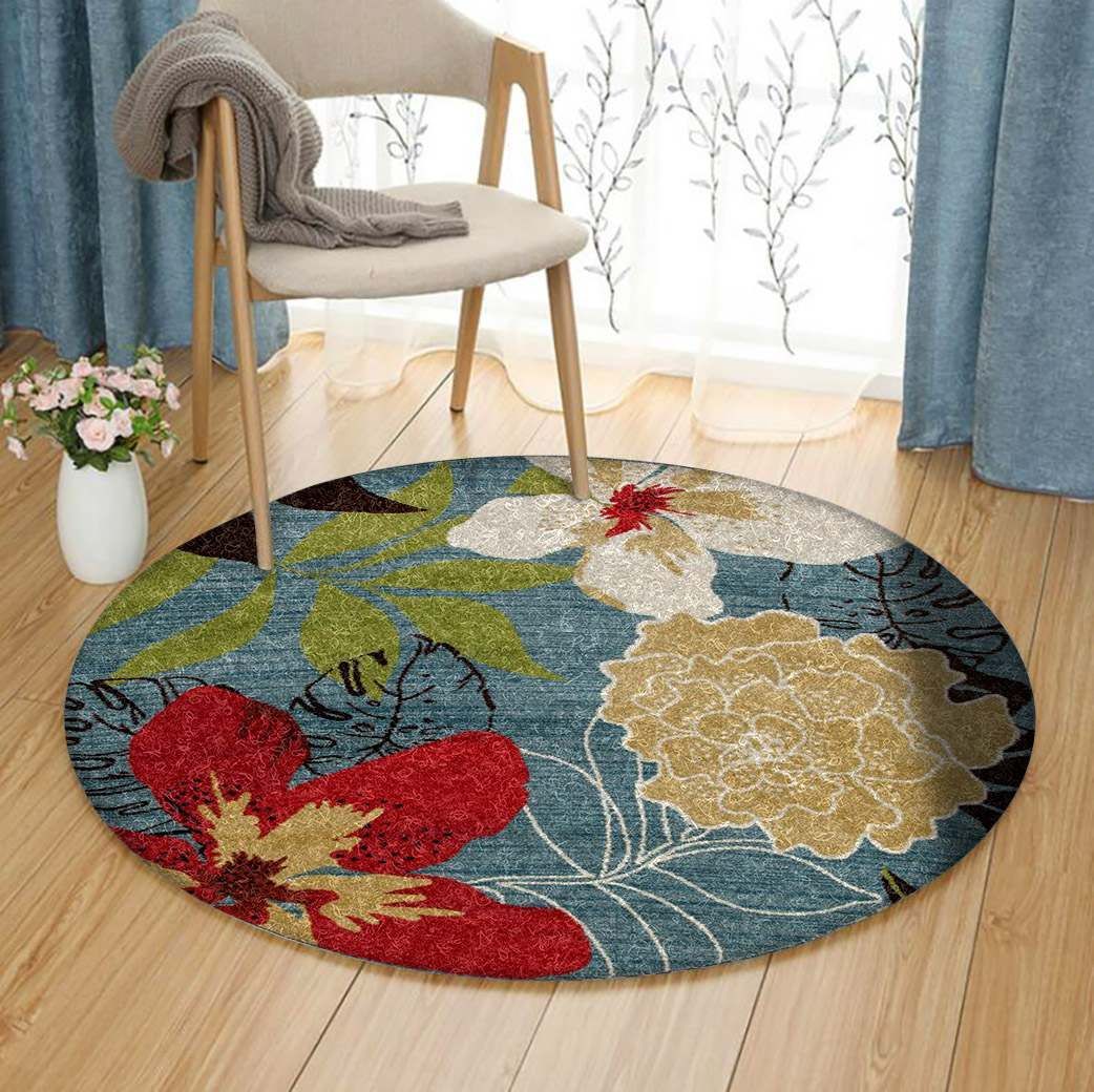 Adderly Tropical Round Carpet
