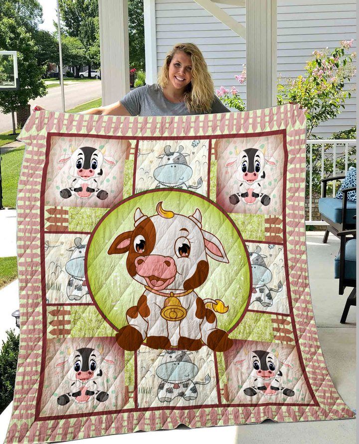 Adorable Baby Cows Quilt Blanket DHC1402789TD