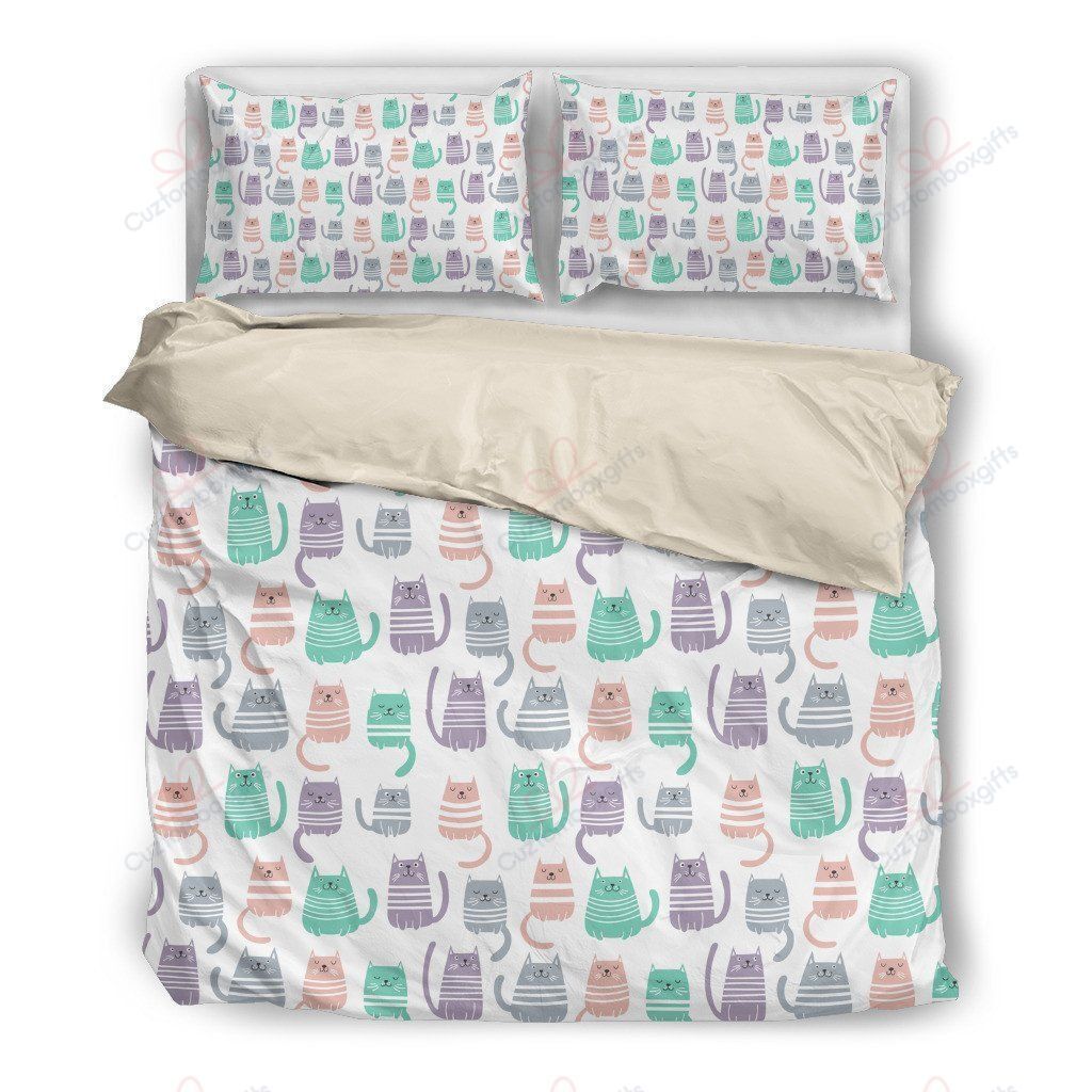 Adorable Cat Pattern Bedding Set
