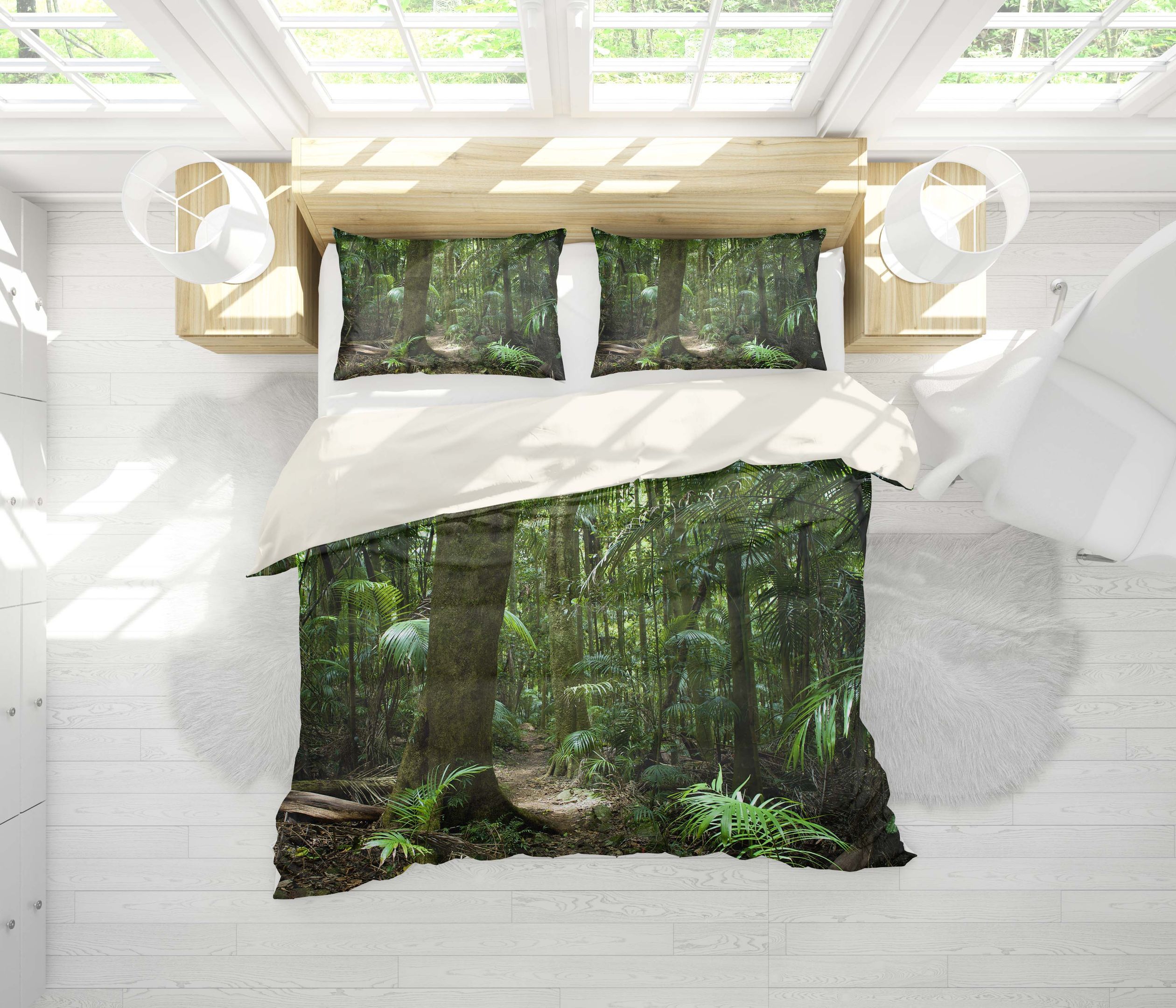 Adventure Green Forest Bedding Set