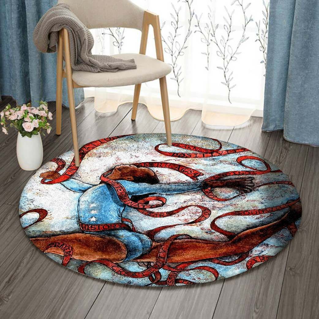 Aerial Silk Round Carpet