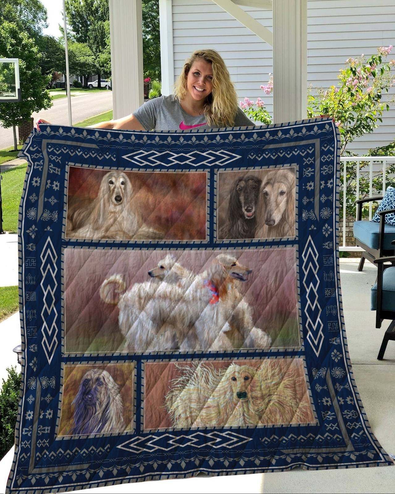 Afghan Hound Quilt Blanket DHC2911228VT