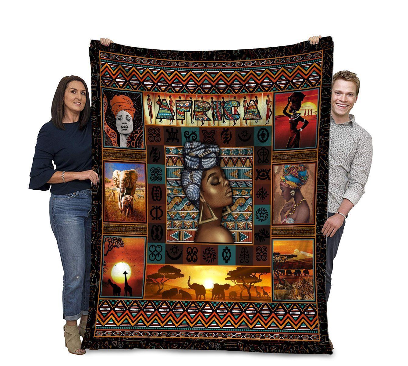 Africa African American Women Black History Culture Fleece Blanket