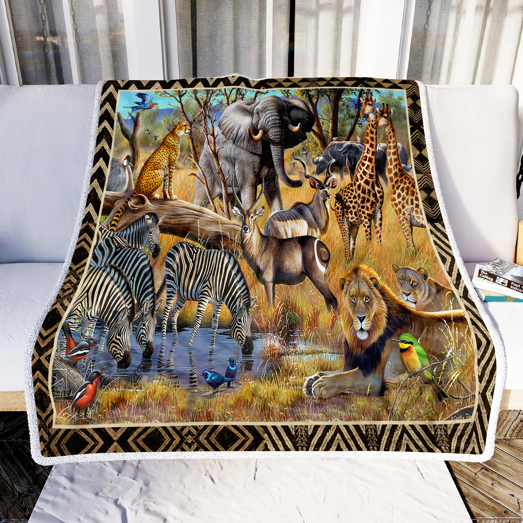 Africa Animal Fleece Blanket
