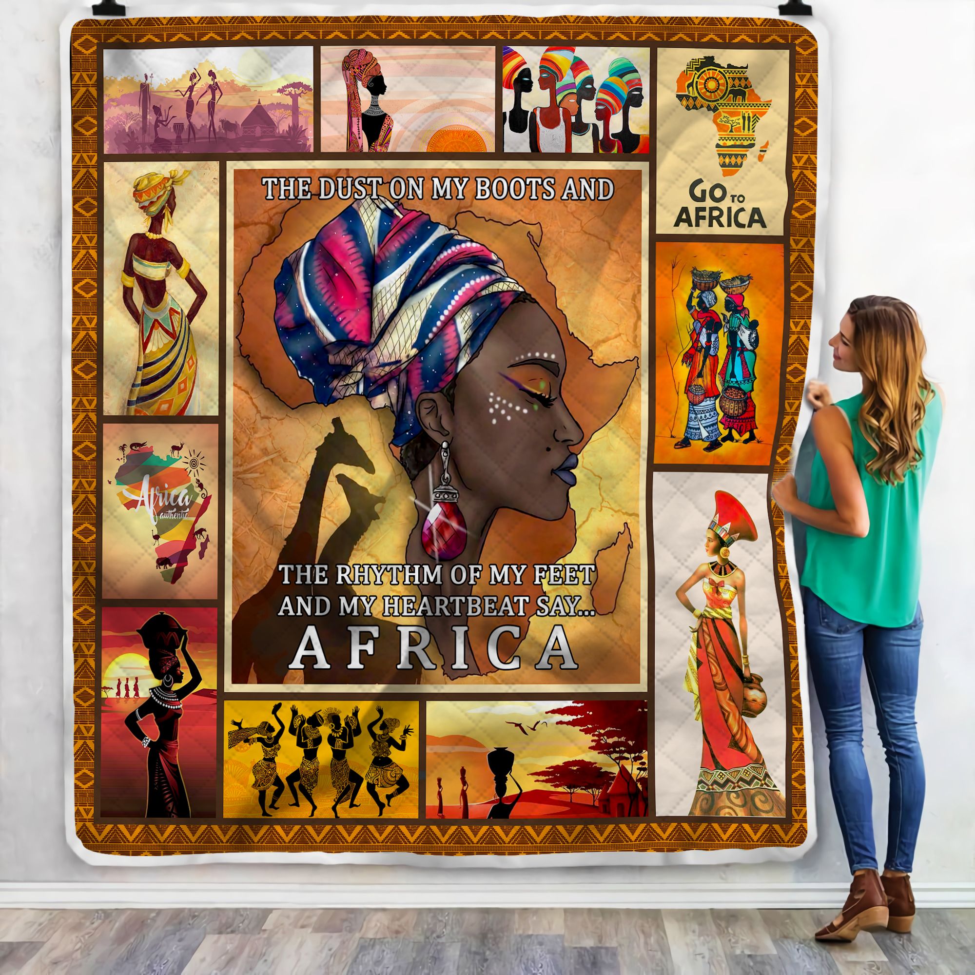 Africa Culture Lover Fleece Blanket