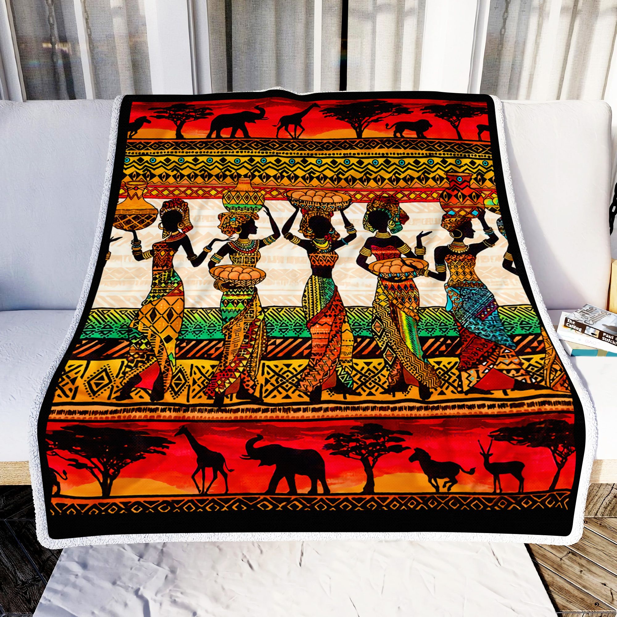 Africa Dancing Fleece Blanket