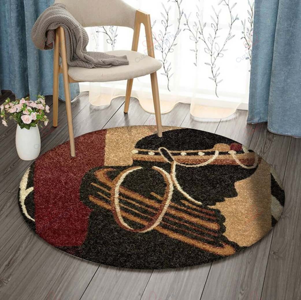 Africa Round Carpet