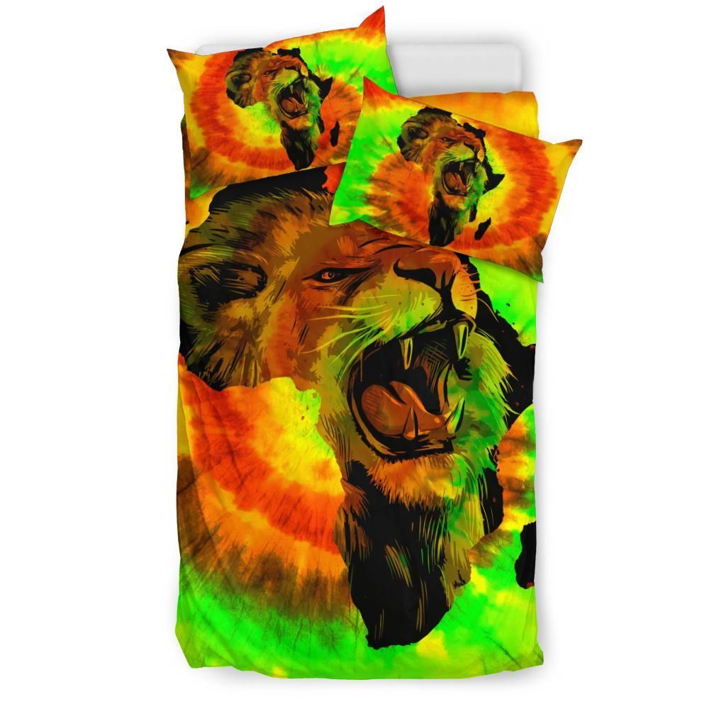 Africa Map Lion King Bedding Set