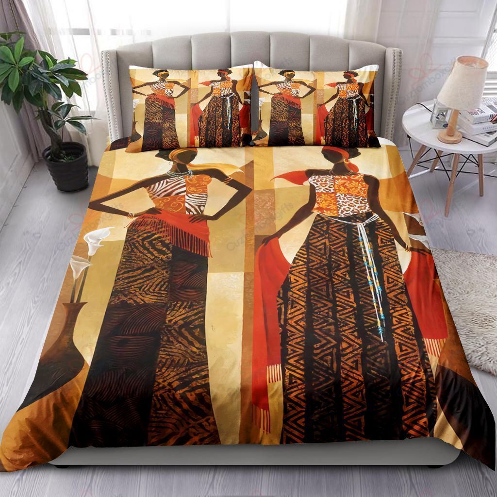 Africa Woman Pattern Printed Bedding Set