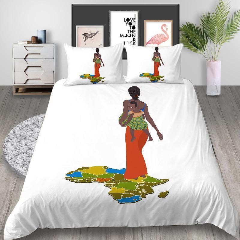 Africa Women Printed Bedding Set
