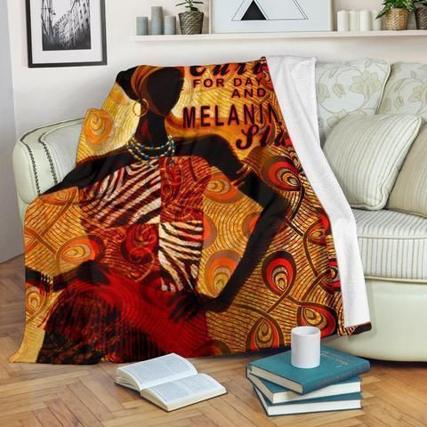 African Culture Clix Custom Design Fleece Blanket For Girls