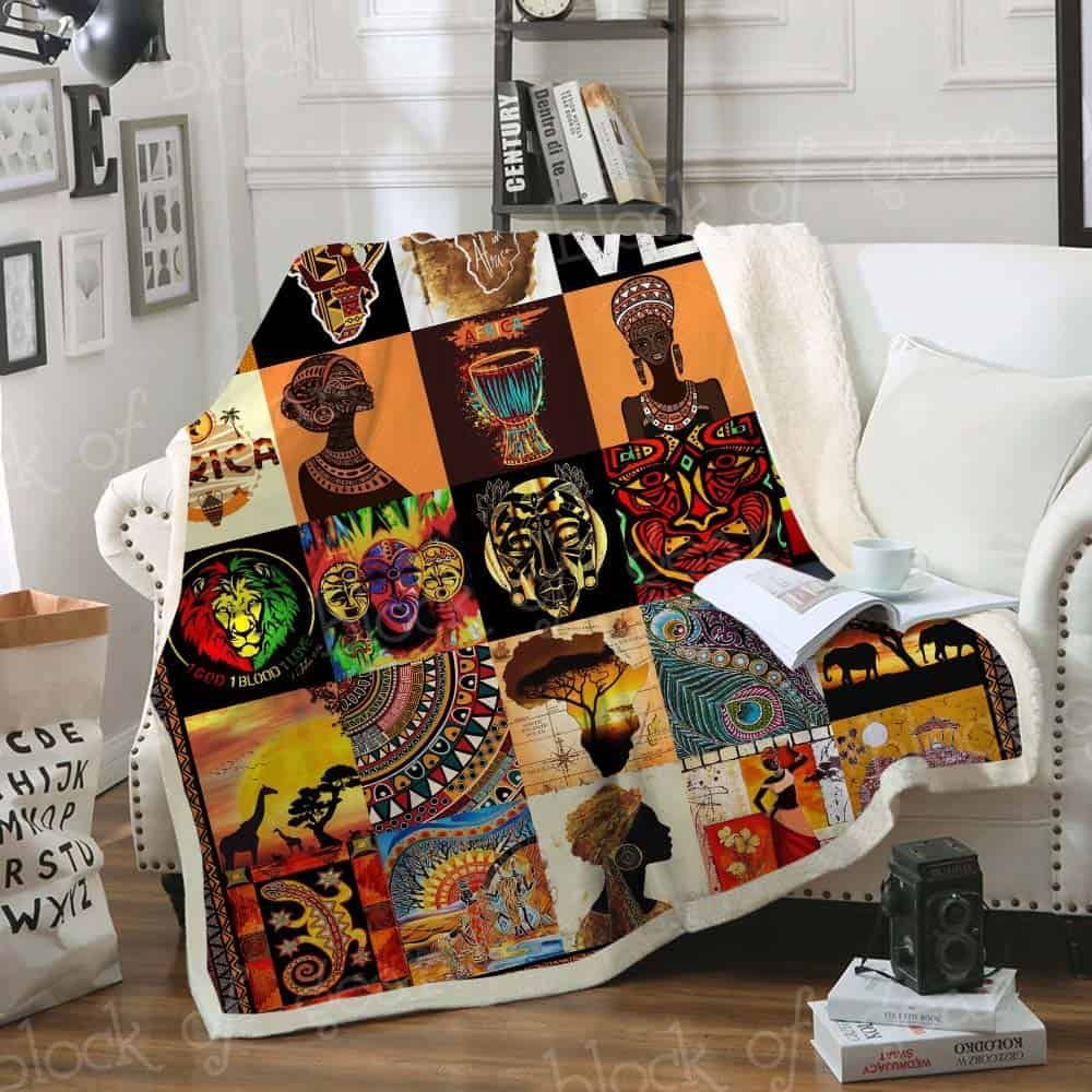 African Culture Fleece Blanket