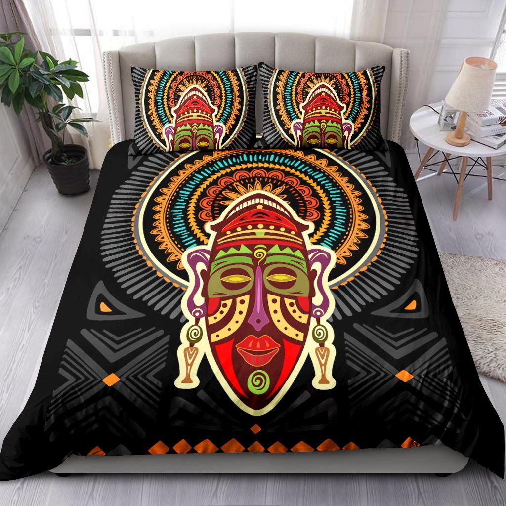 African Mask Bedding Set