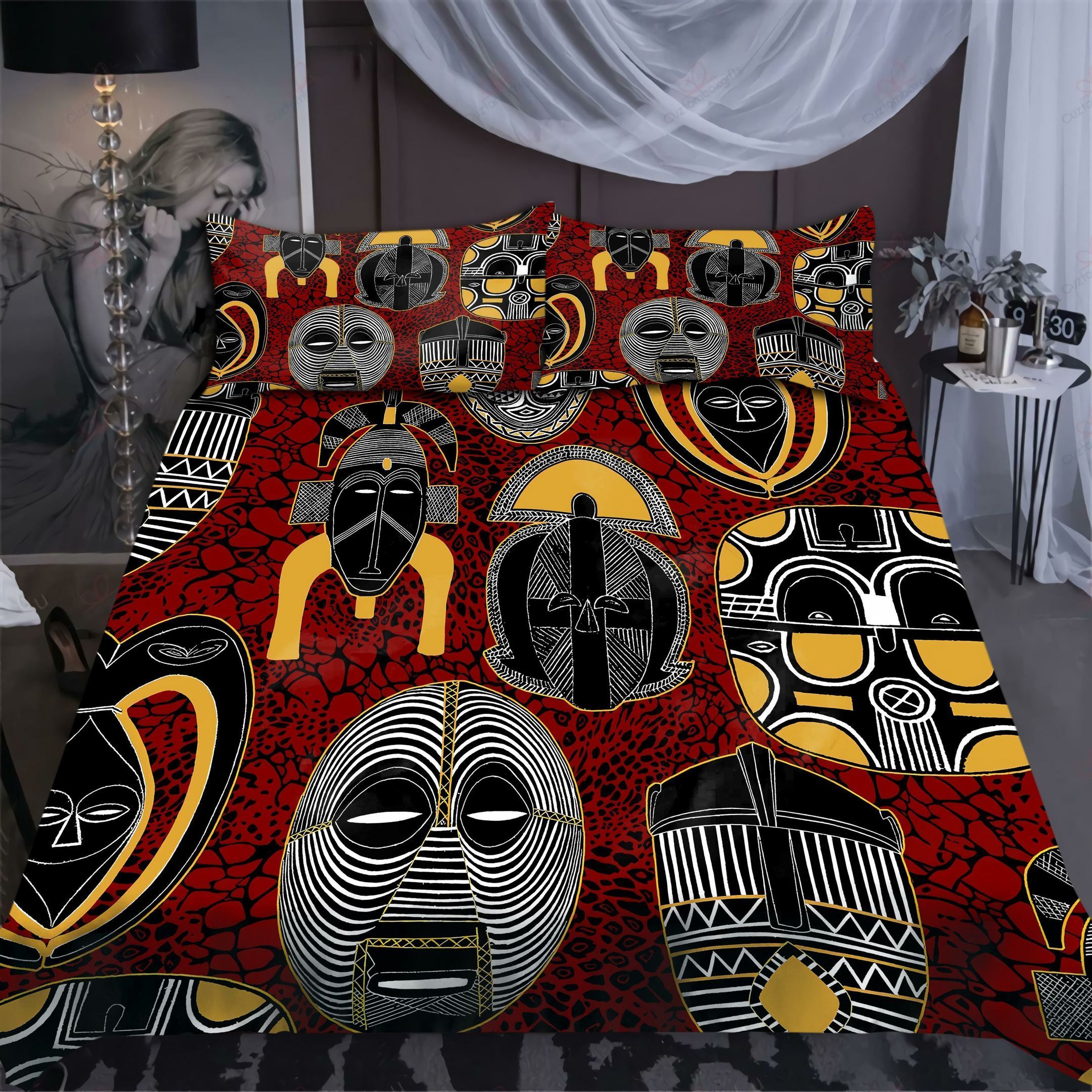 African Motifs Crazy Bedding Set