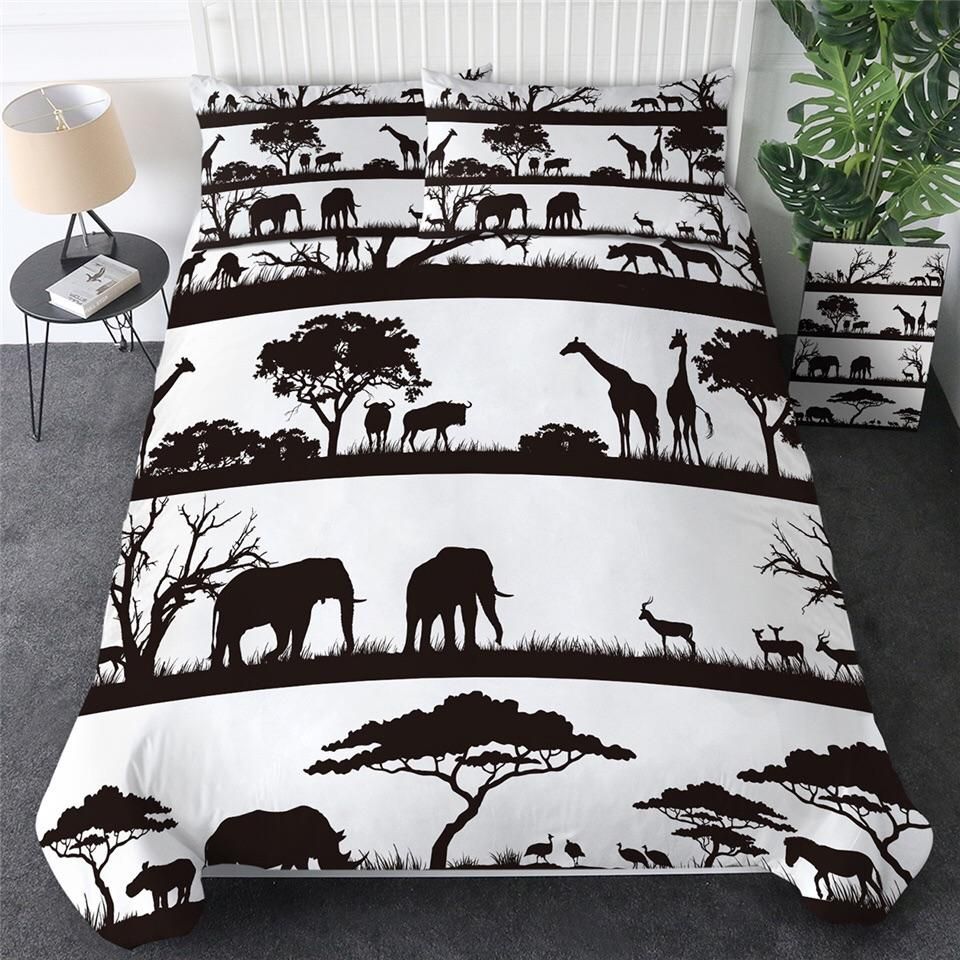 African Plain Bedding Set