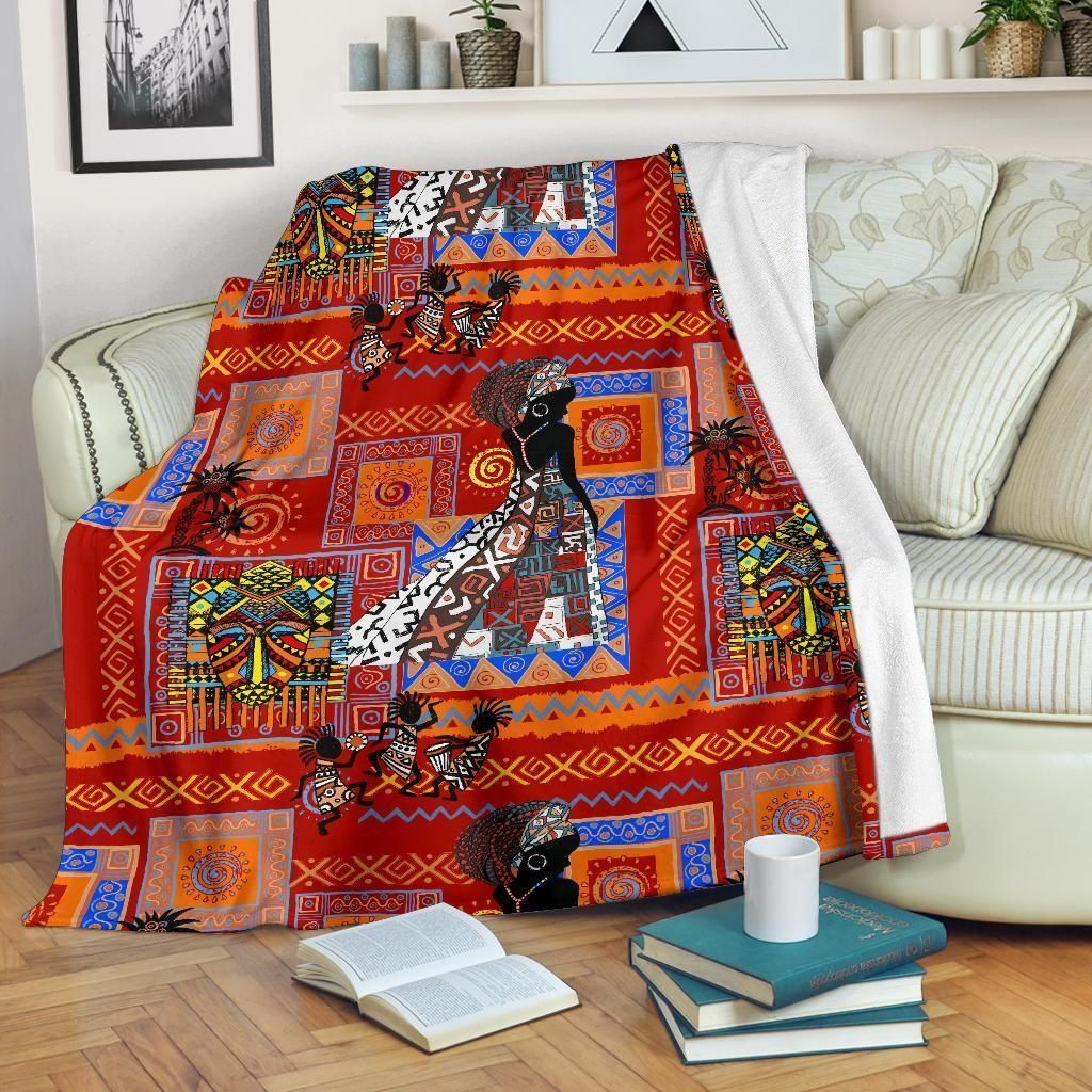 African Print Pattern Aesthetic Value Fleece Blanket