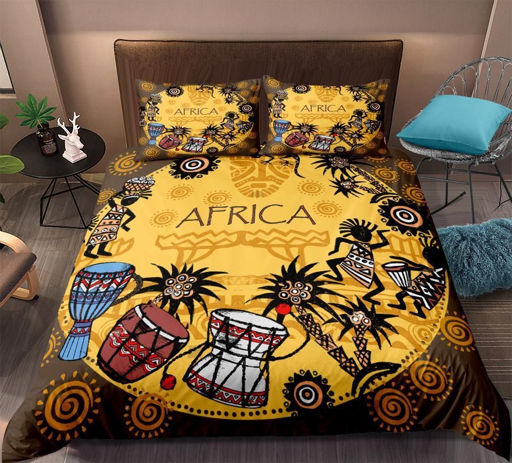 African Style Traditional Music Instrument Bedding Set